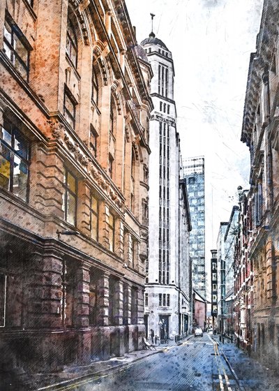 A Tall City perspektívája alkotó: Justyna Jaszke