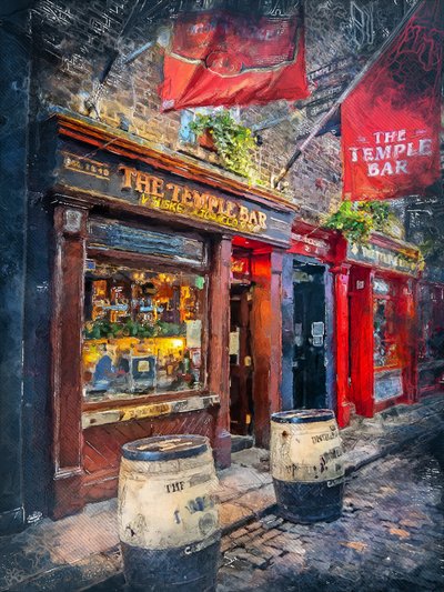 Temple Bar, Dublin – Éjszaka alkotó: Justyna Jaszke