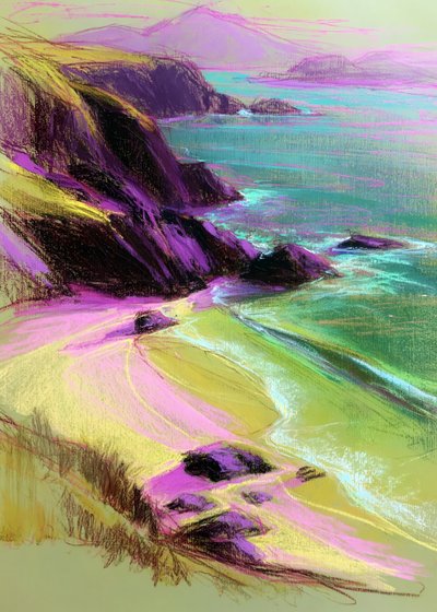 A nyüzsgő Cliffside Beach alkotó: Justyna Jaszke