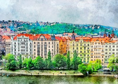 Élénk, folyóparti város alkotó: Justyna Jaszke