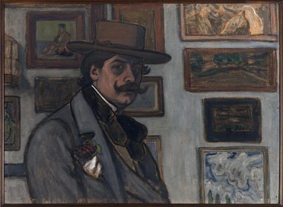 Önarckép barna kalapban, 1897. alkotó: József Rippl Rónai