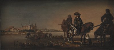 Christian herceg, az örökös látszat kacsákra vadászik a nykøbingi kastélyban alkotó: KMS 1530 Monogrammist A.M.