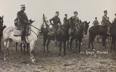 Album Jack Bosio – Háborús kampány 1917-1920 : Katonai küldetés Lengyelországban (Varsó – Posen) 1919. március-április, lóüteg Posenben (Poznan), 03-041919 alkotó: K. Greger