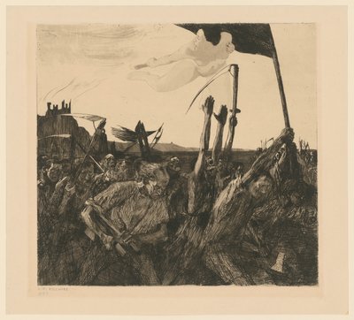 Lázadás (5. állapot) alkotó: Käthe Kollwitz