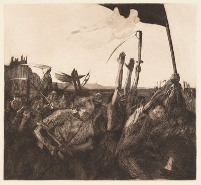 Zűrzavar (Uproar) alkotó: Käthe Kollwitz
