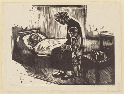 Látogatás a kórházban alkotó: Käthe Kollwitz
