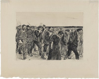 Takácsfelkelés, 4. lap: Takácsmenet alkotó: Käthe Kollwitz
