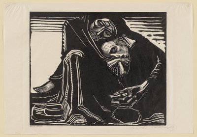 Végleges harmadik változat. Az „Eredeti grafika évkönyve” című mappaműhöz, 3. évfolyam, Berlin: Wohlgemuth & Lissner, 1921 alkotó: Käthe Kollwitz
