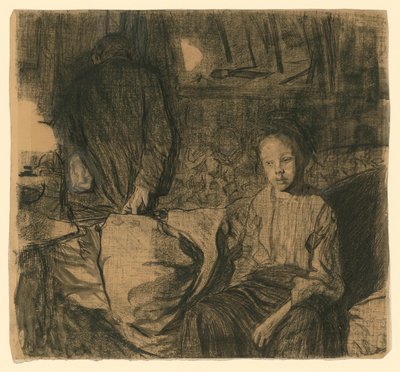 Fiatal pár (1. állapot) alkotó: Käthe Kollwitz