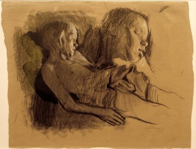 K.Kollwitz, Alvó gyermek és gyermekfej alkotó: Käthe Kollwitz