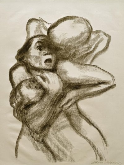 K. Kollwitz, a halál megragad egy nőt alkotó: Käthe Kollwitz