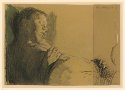 Schlafender Knabe (Das tote Kind) alkotó: Käthe Kollwitz