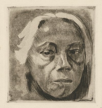 Önarckép (elvetett változat) alkotó: Käthe Kollwitz