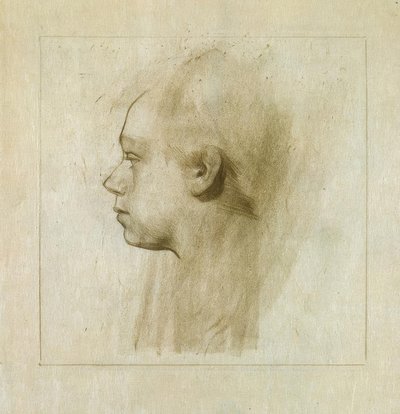 Önarckép profilban balra I. alkotó: Käthe Kollwitz