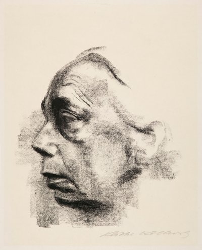 Önarckép profilból alkotó: Käthe Kollwitz
