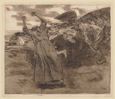 A „Parasztháború” ciklus 5. lapja alkotó: Käthe Kollwitz