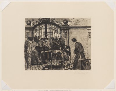 A kapu megrohamozása alkotó: Käthe Kollwitz