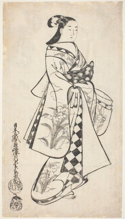 Álló szépség alkotó: Kaigetsudo Anchi