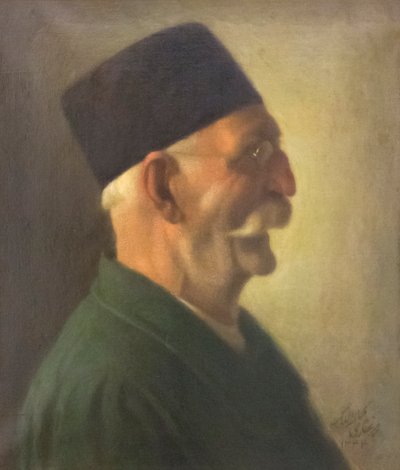 Önarckép, Kamal-ol-Molk, olaj, vászon, képzőművészeti múzeum, Sa