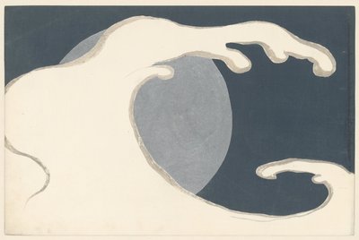 Nagy hullám, 1909 (fanyomat) alkotó: Kamisaka Sekka