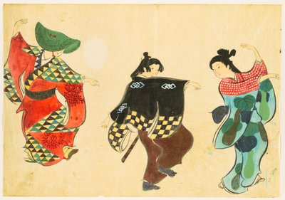 Száz világ virágai (Momoyogusa): Tánc (Odori) alkotó: Kamisaka Sekka