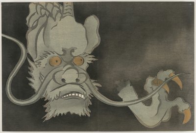 Száz világ virágai (Momoyogusa): Sárkány (Ryū) alkotó: Kamisaka Sekka