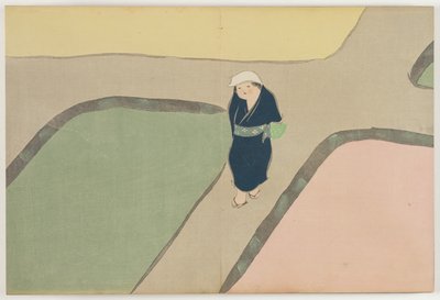 Száz világ virágai (Momoyogusa): Tavaszi mező (Haru no tanomo) alkotó: Kamisaka Sekka