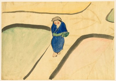 Száz világ virágai (Momoyogusa): Tavaszi mező (Haru no tanomo) alkotó: Kamisaka Sekka