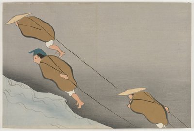 Száz világ virágai (Momoyogusa): vontatóhajók (Hikibune) alkotó: Kamisaka Sekka