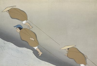Hikifune, Momoyo-gusa (A dolgok világa) II. kötetből, 1909. évi pub. (színes blokkfametszet) alkotó: Kamisaka Sekka