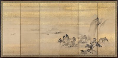 Nyári és téli tájak, 1600-as évek. alkotó: Kano Naonobu