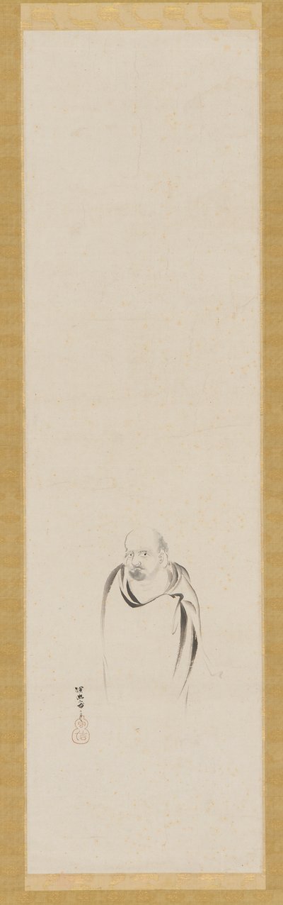 Bodhidharma, Edo-korszak, 17. század. alkotó: Kanō Tan’yū