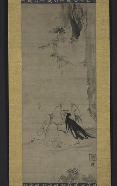 Choyo: Monk Sewing Under Morning Sun, 1350 körül vagy korábban alkotó: Kaō
