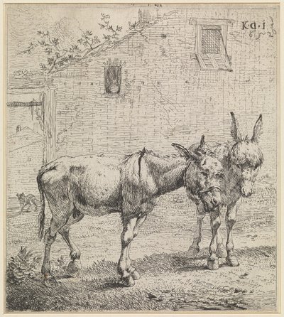 A két szamár alkotó: Karel Dujardin