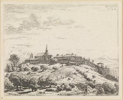 Falu egy dombon alkotó: Karel Dujardin