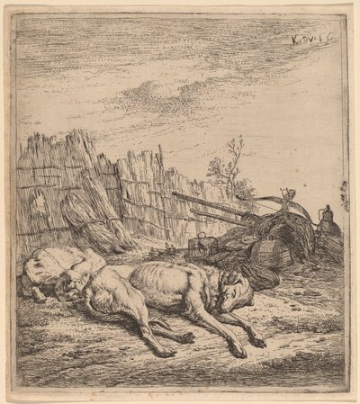 Vadászkutyák alkotó: Karel Dujardin