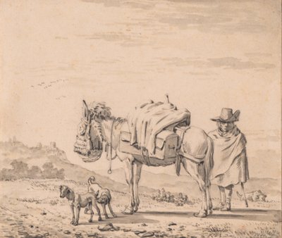 Férfi öszvérrel alkotó: Karel Dujardin