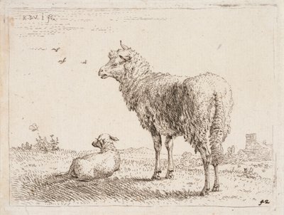 Juh báránnyal alkotó: Karel Dujardin