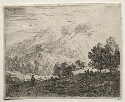 A Négy Hegy. alkotó: Karel Dujardin