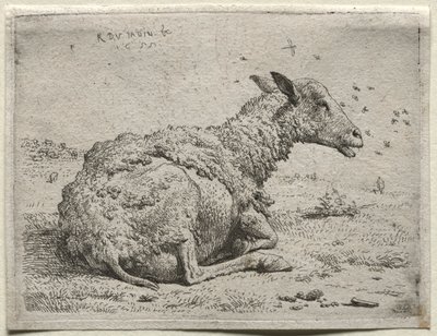 A juhok és a legyek. alkotó: Karel Dujardin
