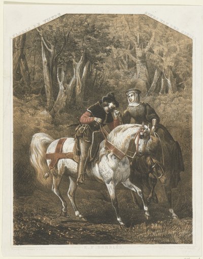 Floris V és Agnes van der Sluis, 1270-1280 körül Ötödik Floris / Agnes van der Sluis alkotó: Karel Frederik Bombled