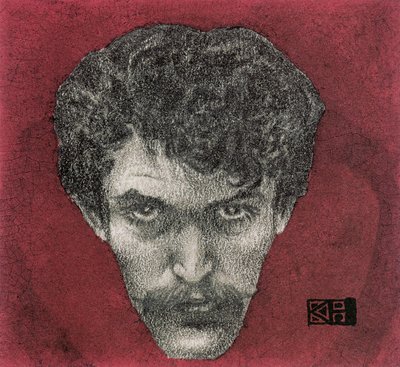 Vörös önarckép, 1897 alkotó: Karel Hlavácek