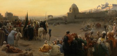 Fantázia Egyiptomban (olaj, vászon) alkotó: Karel Ooms