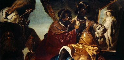 Hydaspes és Persina előtt egy Androméda festményen (olaj, vászon) alkotó: Karel van III Mander