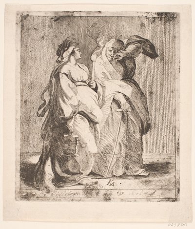 Judit a szolgálójával alkotó: Karel van III Mander