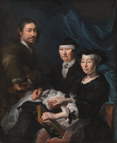 A művész családjával alkotó: Karel van III Mander