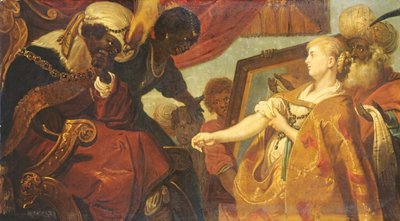 Chariclea Persina-t és Hydaspes-t mutatja be alkotó: Karel van Mander III
