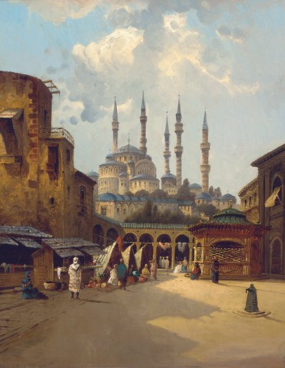 Bejrút, 1890 körül (olaj, panel) alkotó: Karl (attr. to) Kauffman
