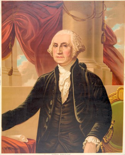 George Washington / A. Weidenbach. C1876. alkotó: Karl Augustus Weidenbach