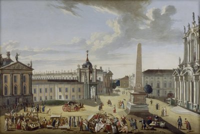 Alter Markt Potsdam - Kilátás a Schlossstraße-ra alkotó: Karl Christian Wilhelm Baron